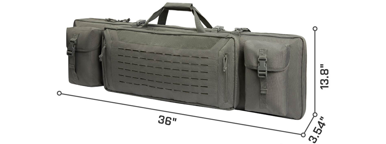 Guawin Laser Cut 42" Rifle Bag Gray