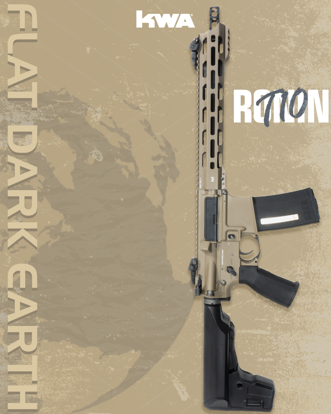 KWA Ronin T10 Electric Recoil Gun Flat Dark Earth