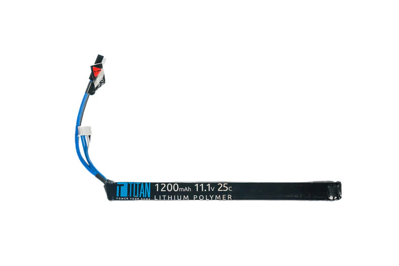 Titan Lipo 1200mAh 7.4v 25c AK Style T-Plug Tamiya