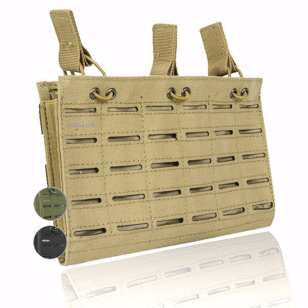 Valken Triple Mag Pouch Laser Cut Tan