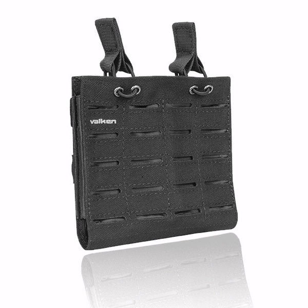 Valken Double Mag Pouch Laser Cut Black