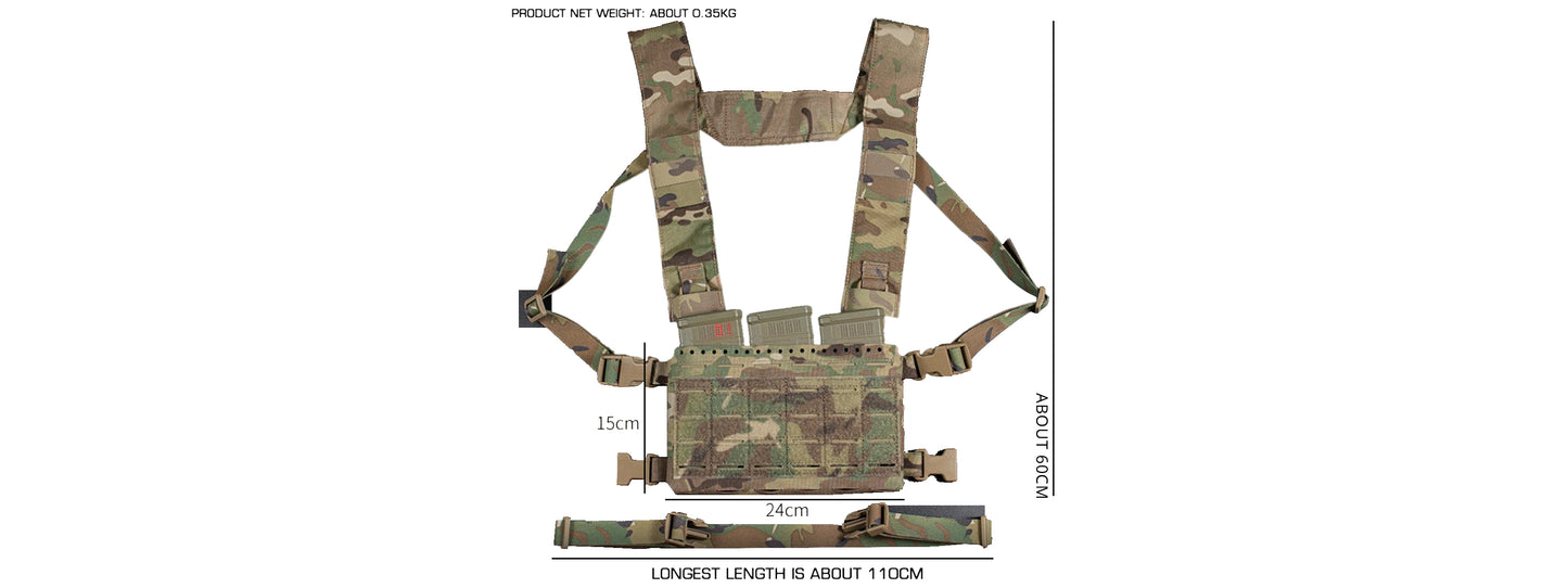 WoSport M4 Triple Magazine Chest Camo