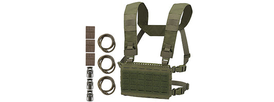 WoSport M4 Triple Magazine Chest OD Green