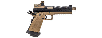 Vorsk Hi-Capa 5.1 GBB Pistol w/ Red Dot Sight Tan / Black