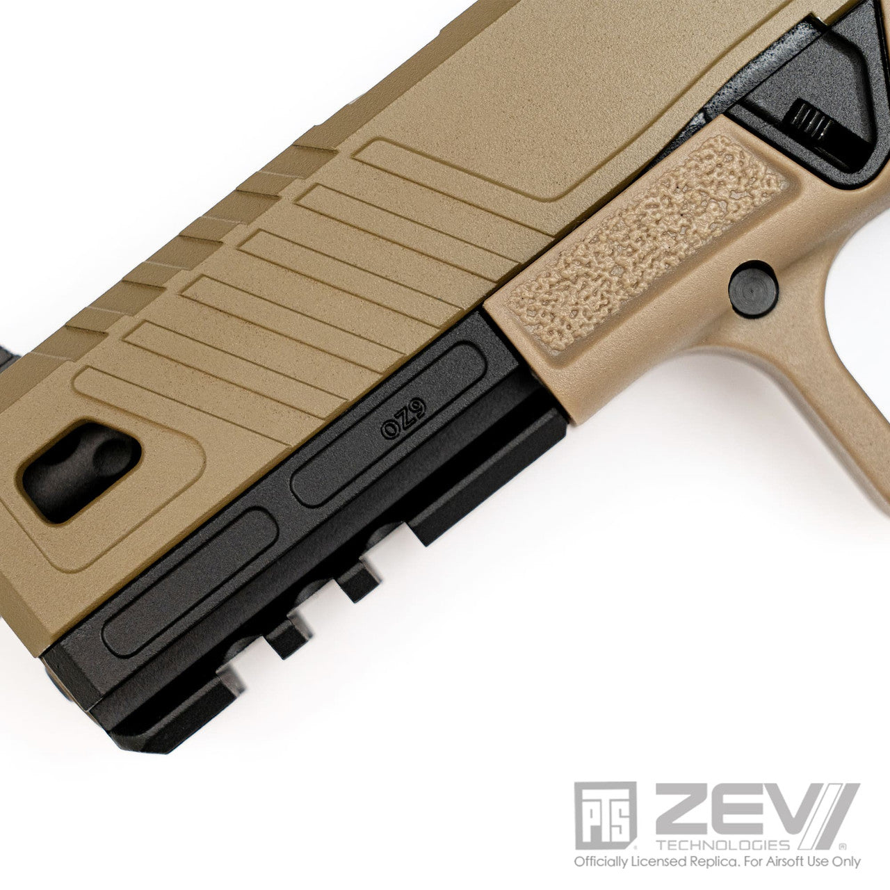 PTS ZEV OZ9 Elite FDE (Standard version) Gas Blowback Pistol